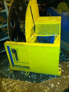 Oscillating Scrap Winder, Yellow Color, 12.5" width x 46" diameter Spool, Hydraulically Driven