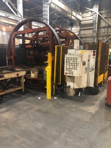 12000 lb. Atlas, Bundle Turnover, 89" width, 36" Gap, 53" Pass height, (2) Rows of Chain Conveyor, 1995