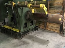 30000 lb. Alcos #SMU-30-K-60, Uncoiler, 4-Segment Pumpkin Tooth Design, 62" Mandrel face, 15.5"-20.5"