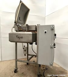 MEPACO #170, Twin Shaft Paddle Meat Mixer, Vacuum rated, 100 lbs. capacity, Stainless Steel, vacuum cover;