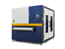 BesCutter #1000BR, Deburring & Finishing, 39" width, 4" thick, 3.3-26 FPM convey, 41 KW, 380 V., Alumina