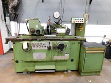 11" x 25" Tos Hostivar, universal cylindrical grinder, 16" x 1.5" x 5" wheel, automatic infeed, hydraulic