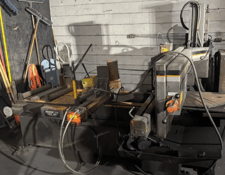 14" x 20" HEM #Twister-Auto, horizontal bandsaw, 15' x 1-1/4" x .042" blade, 60-300 SFM, 5 HP, mitering