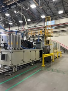 2000 Ton, 264 oz., Krauss Maffei #2000-12000MX, 72.83" x 63" tie bar spacing, 2004