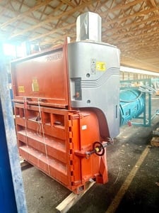 60" x 31" x 44" Orwak #3820, vertical cardboard baler, 2017