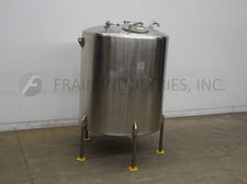 1131 gallon Perma San Stapco, Stainless Steel Tank, single wall, 64" diameter x 72" straight side, dome top