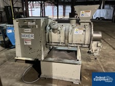 Littleford #FKM-150, Stainless Steel, 5.3 cu.ft., jacketed, manually operated end discharge flush type