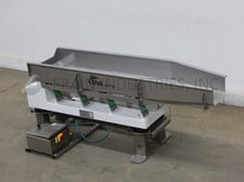 TNA Manufacturing #ROFLO-VM3, Vibratory Conveyor, 17.5" width x 52.5" L x 8.75" D conveyor bed, LVV