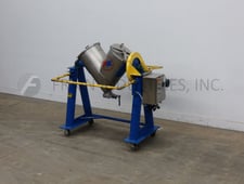 5 cu.ft. Patterson Kelley, Twin Shell Powder Mixer, 304 Stainless Steel, 90 lbs/cu.ft., 32" outer V walls