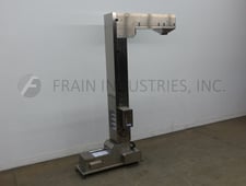 Powell Systems #PSI_BEDSS, Z-Style Conveyor Bucket Elevator, 4-1/2" wide x 15 long x 4 deep white plastic