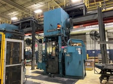 110 Ton, Cincinnati #110-DC-6, compacting press, 6" stroke, 48" x 48" bed, 20" daylight, 10 HP (2 available)