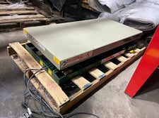 2000 lb. Southworth #LL2.0-32.5, scissor lift table, 41-1/4"lift height, 24" x 48" table