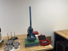 Qualitest, Die Cutting Clicker Press, Manual Test Sample, ASTM D 638 Type IV tensile dyes