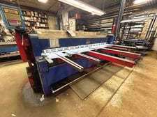 10 gauge x 10' Wysong #1010-RD, mechaical shear, A.S.A.P. CNC gauge, front operated manual back gauge, 60