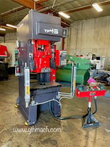45 Ton, Amada #TP-45, punch press,safety light curtain, 3.94" stroke, 90 SPM, 12.8"die height, 5 HP