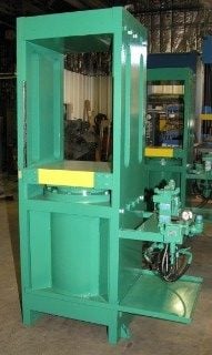 300 Ton, 24" x 24", up-acting, slab-side, 33" daylight, 20" stroke, some valves, 87" tall, #1998