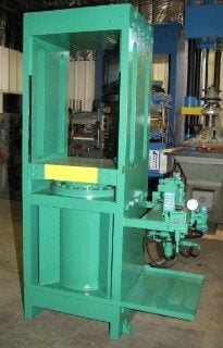 230 Ton, 24" x 24", up-acting, slab-side, 33" daylight, 20" stroke, some valves, 86" tall, #1996