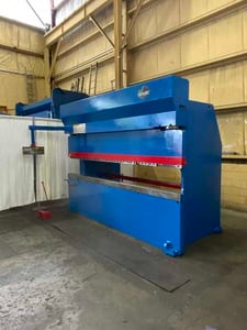 200 Ton, Atlantic #HDE200-12, hydraulic press brake, 12' overall, 124" between housing, 7.8" stroke, 11.8"
