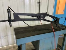 Flex Arm #S-36, pneumatic tapping arm, 14" -51" reach, 400 RPM, 90 psi, 28 cfm, tap & drill head included