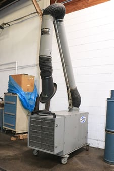 1500 cfm United Air Specialty #VP-1500, dust collector, 3 HP, 2005