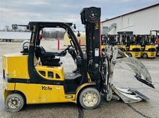 12000 lb. Yale #GLC120VXPRS, LPG forklift, 3 stage low mast, enclosed cabin, 2019