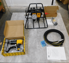 Atlas Copco #RTP1300-HR20, Pneumatic Pistol Nutrunner W/ FRL Stand, 3/4" Drive, 20 rpm free, 100 psig, NEW