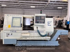 EuroTech #Elite-735SL, CNC turning center, 22.8" swing, 2.7" bar, 12.6" dia., 20.08" lgth, A2-6, Fanuc