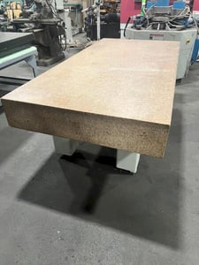 96" x 48" x 10" Starrett Crystal Pink, granite surface plate with stand