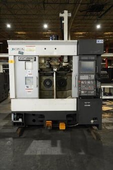 Okuma #2SP-250H, Twin Turret CNC Lathe, 8.66" diameter x 5.91 " turning, 50-4500 RPM, V12-NC turret, 15/10