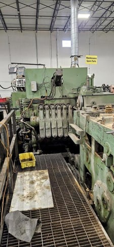 National #750, 6 die cold former, 60-80 PPM, bushing cutoff, universal transfer, grease lube