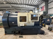Johnford #SL-500A, CNC lathe turning center, 22.8" swing, 12" chuck, 3-jaw, 4.5" bore, 2800 RPM, A2-11, 12