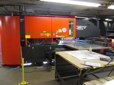 33 Ton, Amada Apelio #Pega-357, Turret punch/Laser Combo, 58 stations, 50" x 72", GE Fanuc 05PL-A, 2001