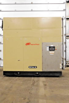 1264 acfm, 125 psig, Ingersoll-Rand #H300, rotary screw air compressor, 350 HP, 4000 V.