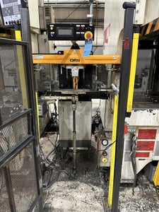 Orii, RYN120SISX, servo transfer robot, 47.24" feed length, 3.93" vertical stroke, Mitsubishi PLC, 2017