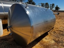 1500 gallon Cherry Burrell, vertical Stainless steel tank, dish top & bottom