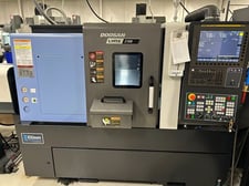 Daewoo Doosan Lynx #2100A, CNC lathe, 23" swing, 6" chuck, 2" bar, 13.8" turn diameter, Fanuc 0i-Plus, tlsk