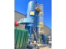 24000 cfm Torit #232RF-8, baghouse dust collector, 12" SP, rotary airlock, 2414 sq.ft.