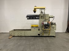 Coil reel cutter, Dallas Industries #06521, 36x60 capacity, 10000 lb., air brake