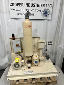 Roots #45-U-RAI, rotary lobe blower package, 2-3/4" in/out, 10 HP, 3500 RPM, TEFC motor, Fr.215T, 208-230/460