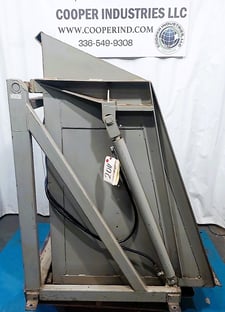 Tubar, box dumper, w/ pressure sense trigger mat, 39" width x 38" H x 48" L