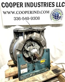 Gardner Denver #IBS10B1A30ICB4500, single stage blower, 1-7/8" shaft, 8" in/out flange, 3" in/out