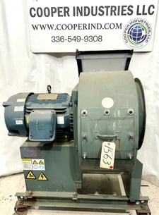 8,000 CFM @ 12.5" SP, New York Blower #18-ACF, fan, carbon steel, backward inclined SWSI, 20" diameter in