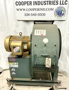 8,000 CFM @ 14.1" SP, New York Blower #20-ACF, fan, carbon steel, clock wise rotation, BAC12 discharge, 21"