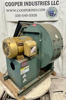 8,000 CFM @ 14.1" SP, New York Blower #20-ACF, fan, carbon steel, clockwise, BAU discharge, 21" diameter in