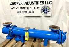 150 psi shell, 150 psi tube, API Ketema Inc. #MHTP-2-6.0-SS(BEW), Stainless Steel tube heat exchanger, size