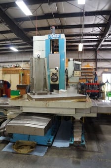4.33" Femco #BMC-110R2, table type horizontal boring mill, 78.74" X, 70.87" Y, 66.93" Z, 2k RPM, #50, 25 HP