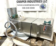 8" wide x 3' long, Merrick #950, Gravimetric Weigh Belt Feeder, Stainless Steel, 8" diameter Outlet