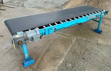 30" wide x 9.6' long, Taylor Products, Roller Bed Belt Conveyor, 29" tall, 32" width Rollers, 1/4 HP