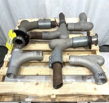 Hammertek #3T-90-Vortice-Ell, " Smart Elbow" Pneumatic Conveying Elbows, (6) 3" w/90 deg. Socketweld Aluminum