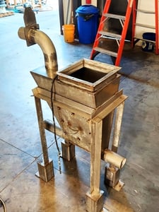 TBD, stainless pneum, 10" Square Inlet, 3.5" Outlet, 3.5" Relief Inlet